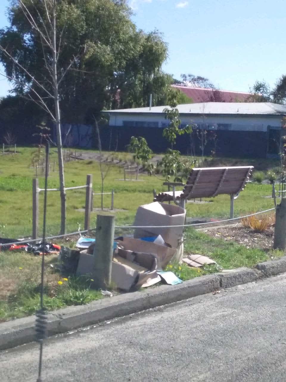 The photograph attached to this rubbish/recycling report