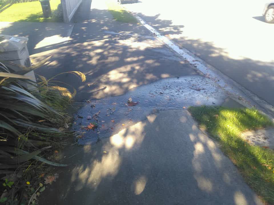 The photograph attached to this water supply report