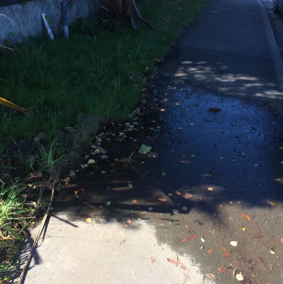 The photograph attached to this wastewater/stormwater report