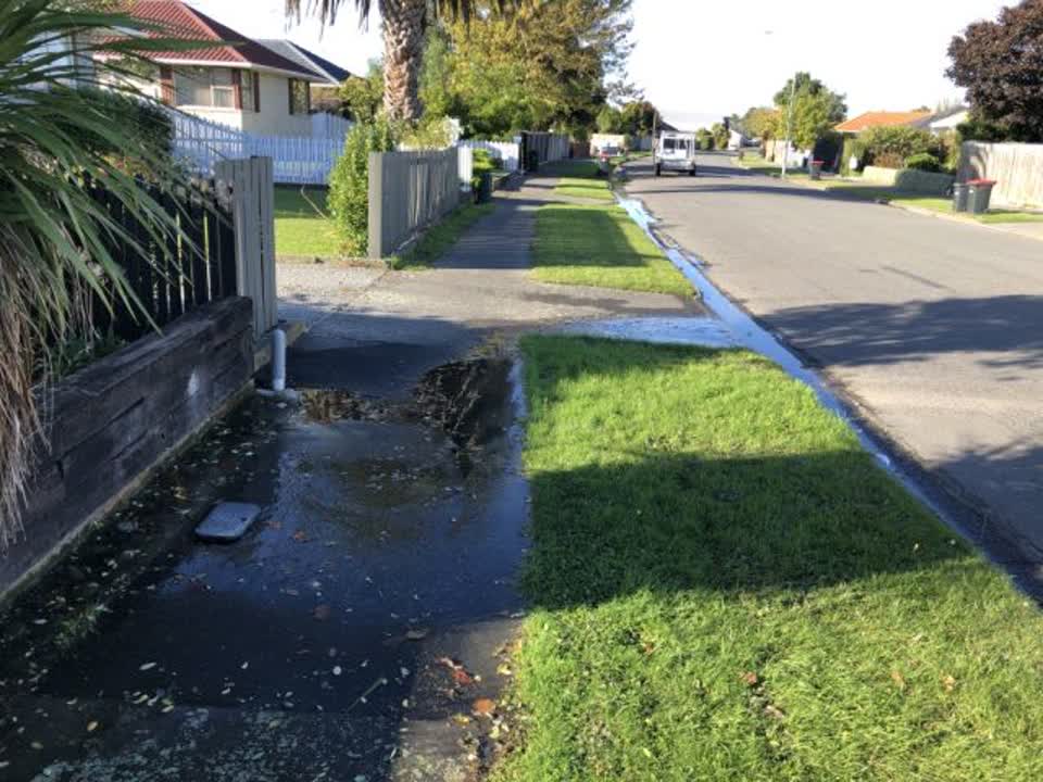 The photograph attached to this water supply report
