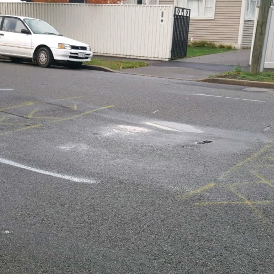 The photograph attached to this roading/streets report