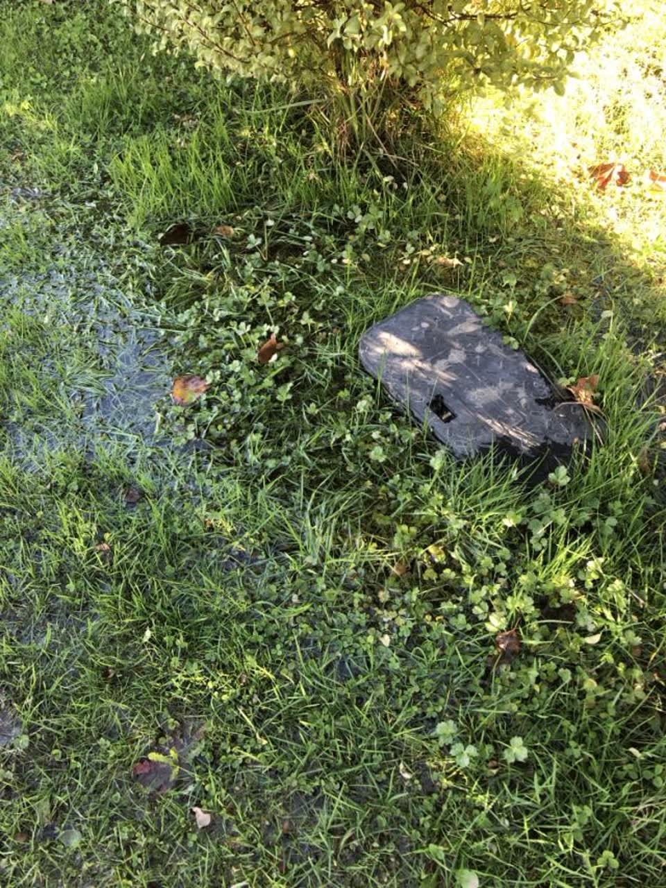 The photograph attached to this wastewater/stormwater report