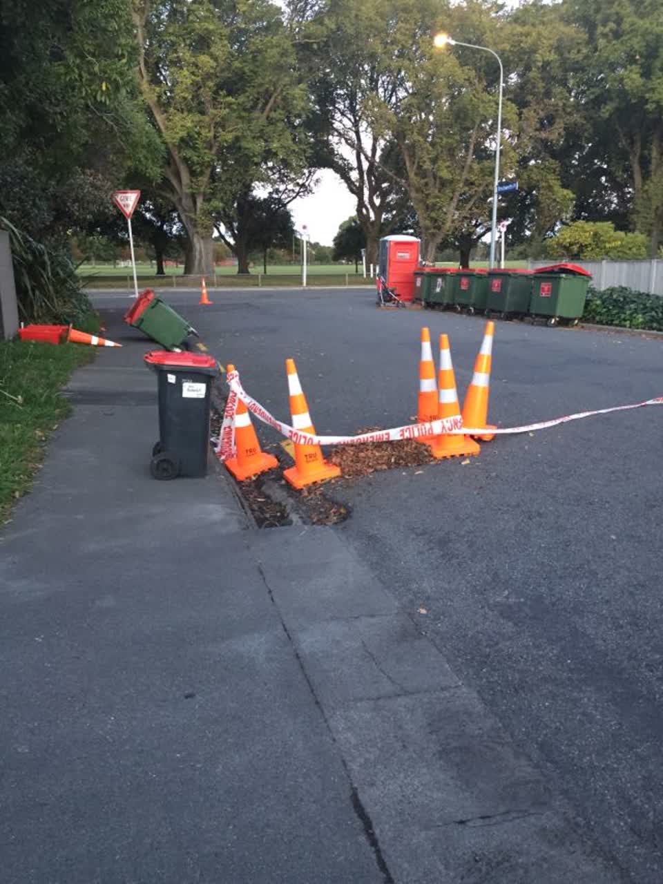 The photograph attached to this roading/streets report