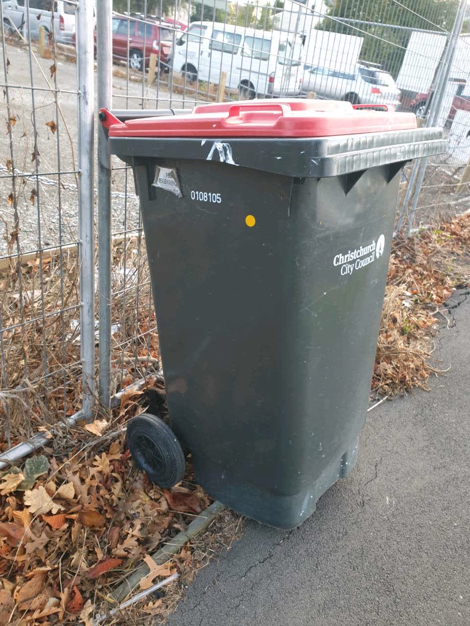 The photograph attached to this rubbish/recycling report