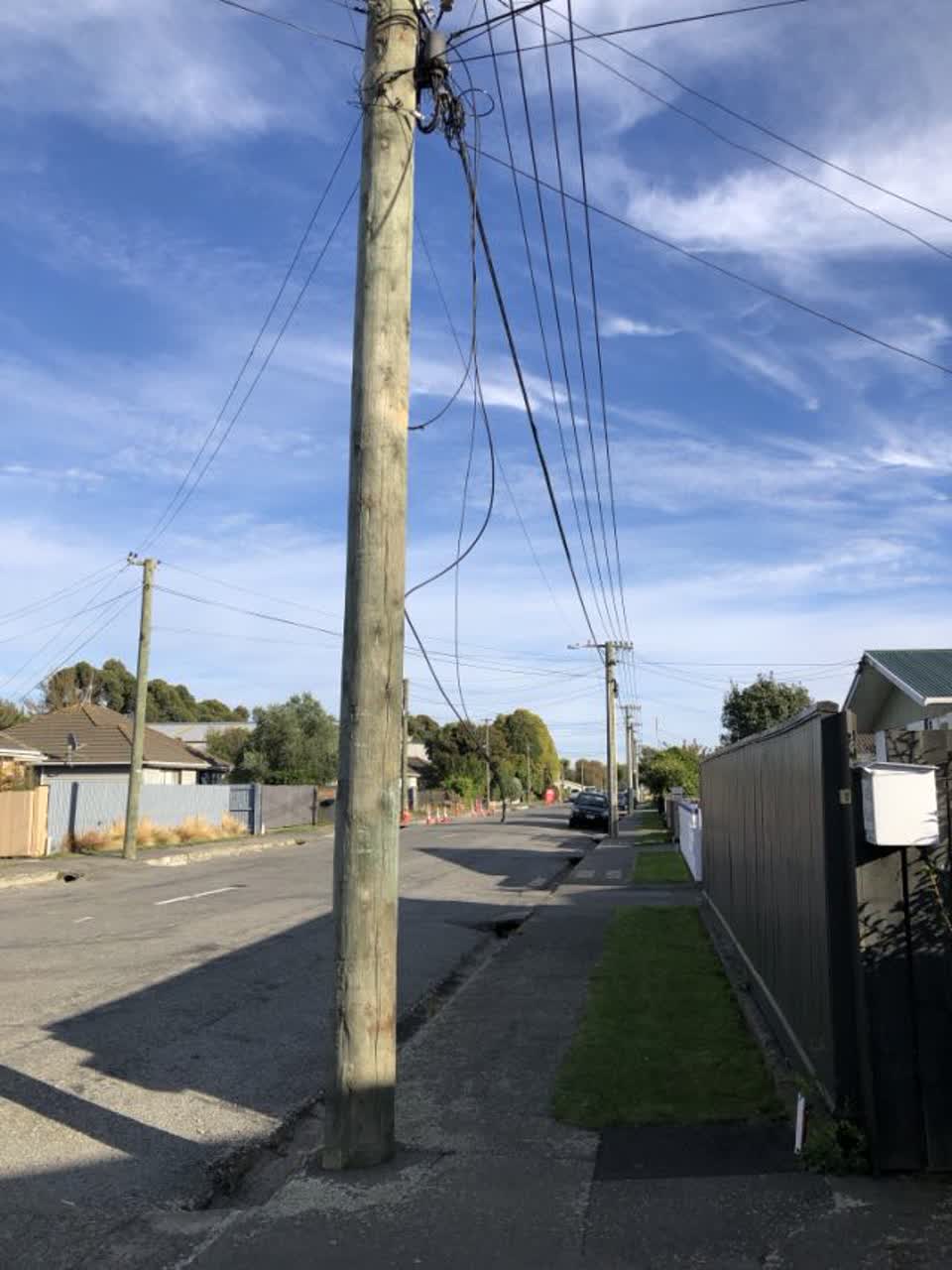 The photograph attached to this roading/streets report