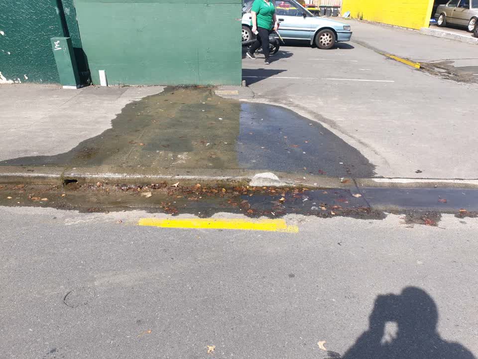The photograph attached to this wastewater/stormwater report