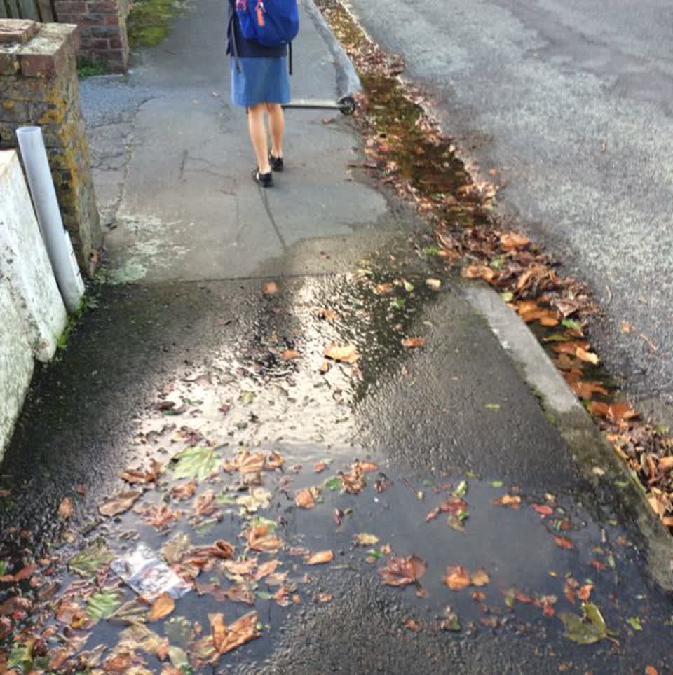 The photograph attached to this roading/streets report