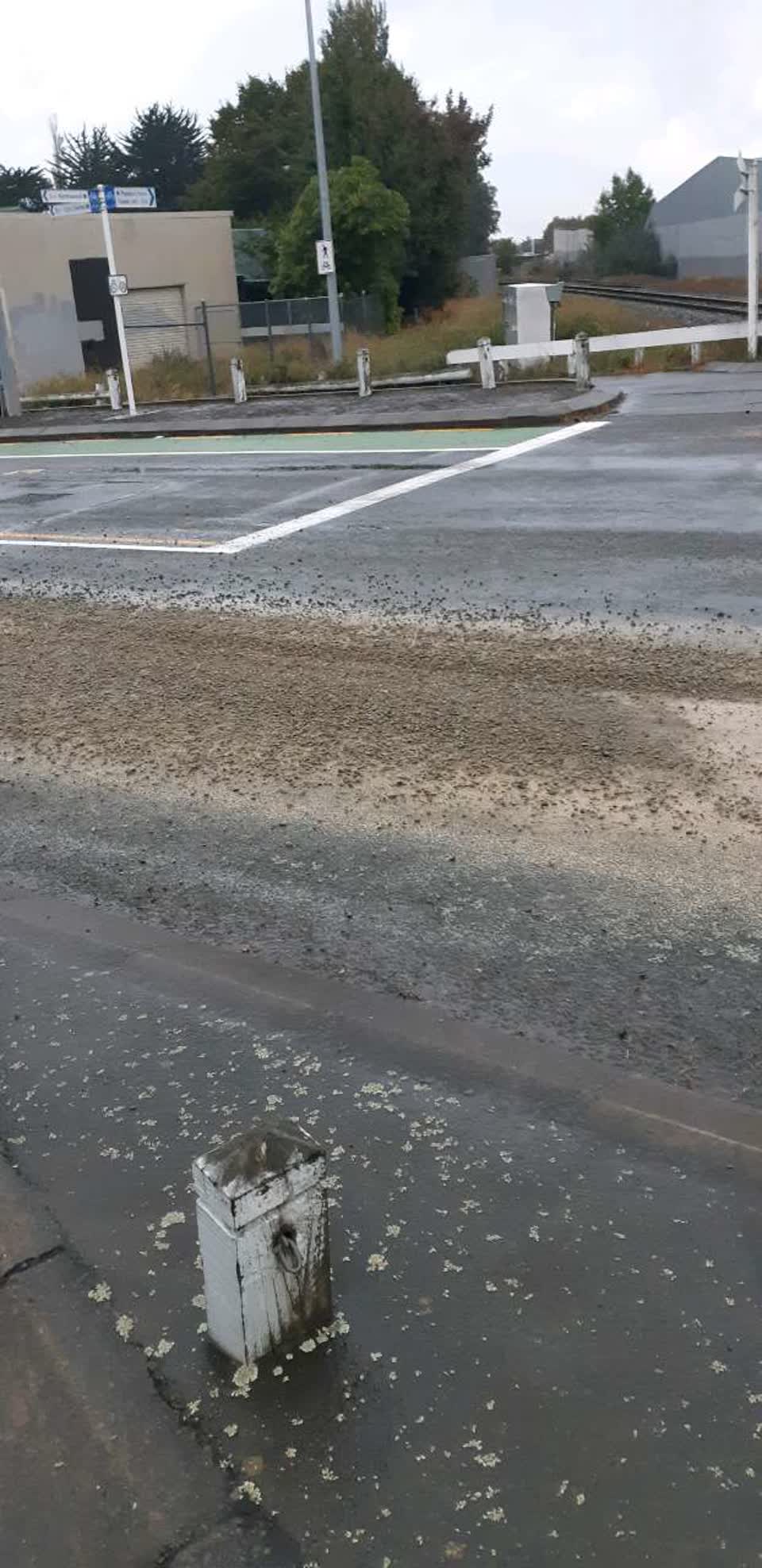 The photograph attached to this roading/streets report