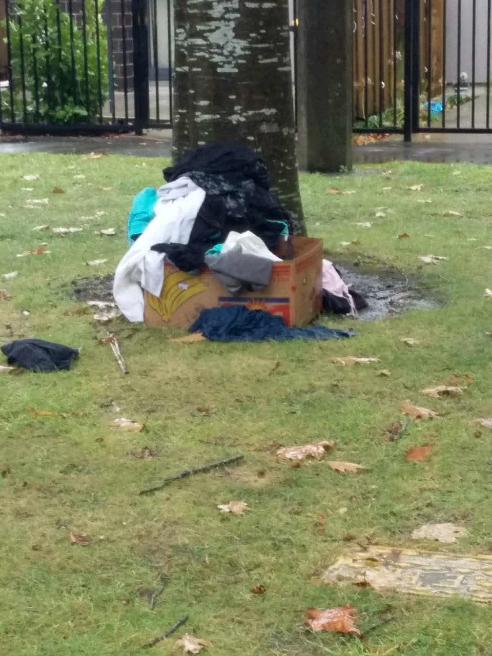 The photograph attached to this rubbish/recycling report