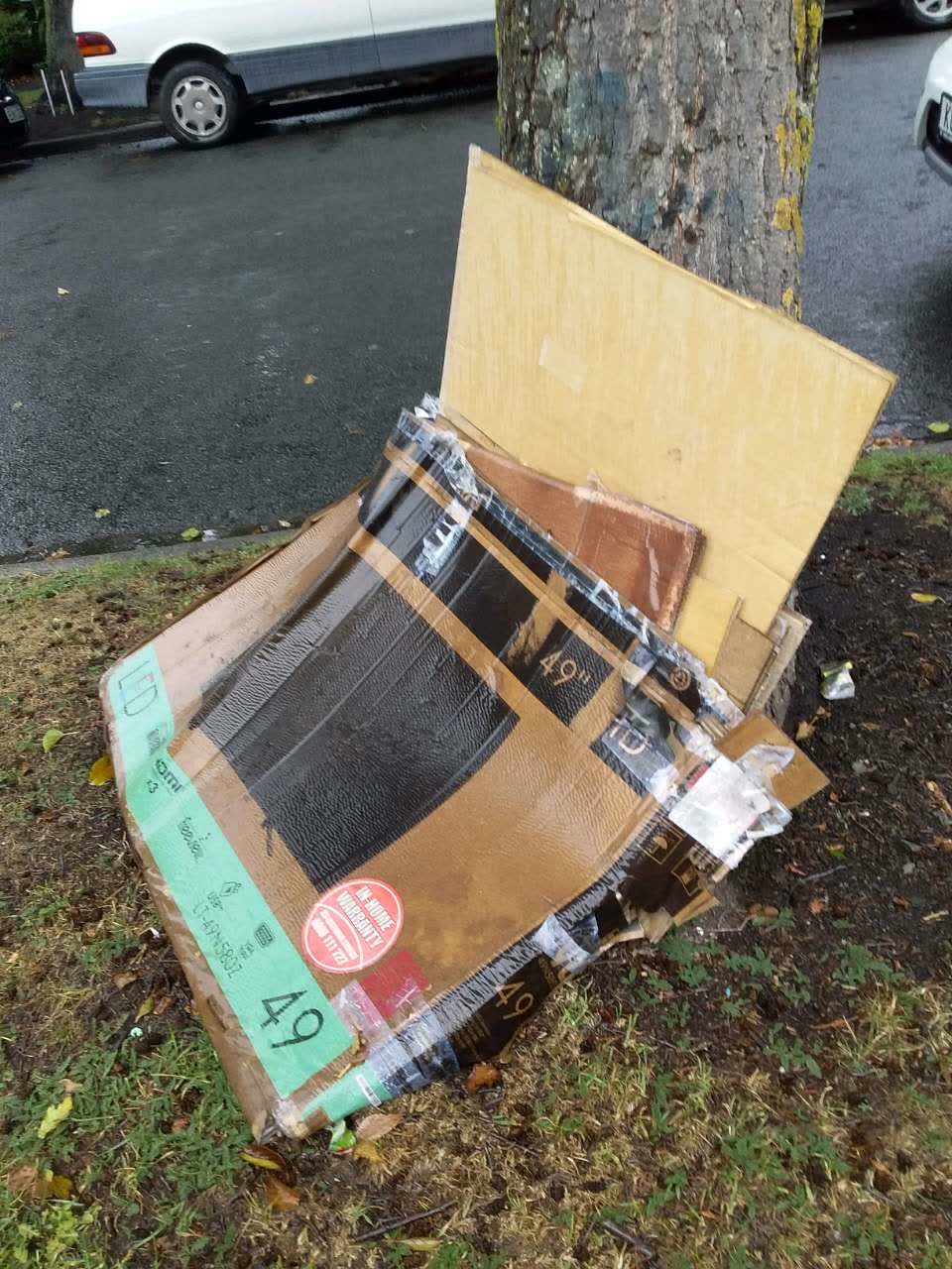 The photograph attached to this rubbish/recycling report