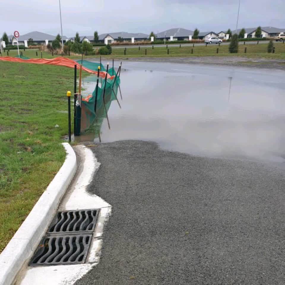 The photograph attached to this flooding report