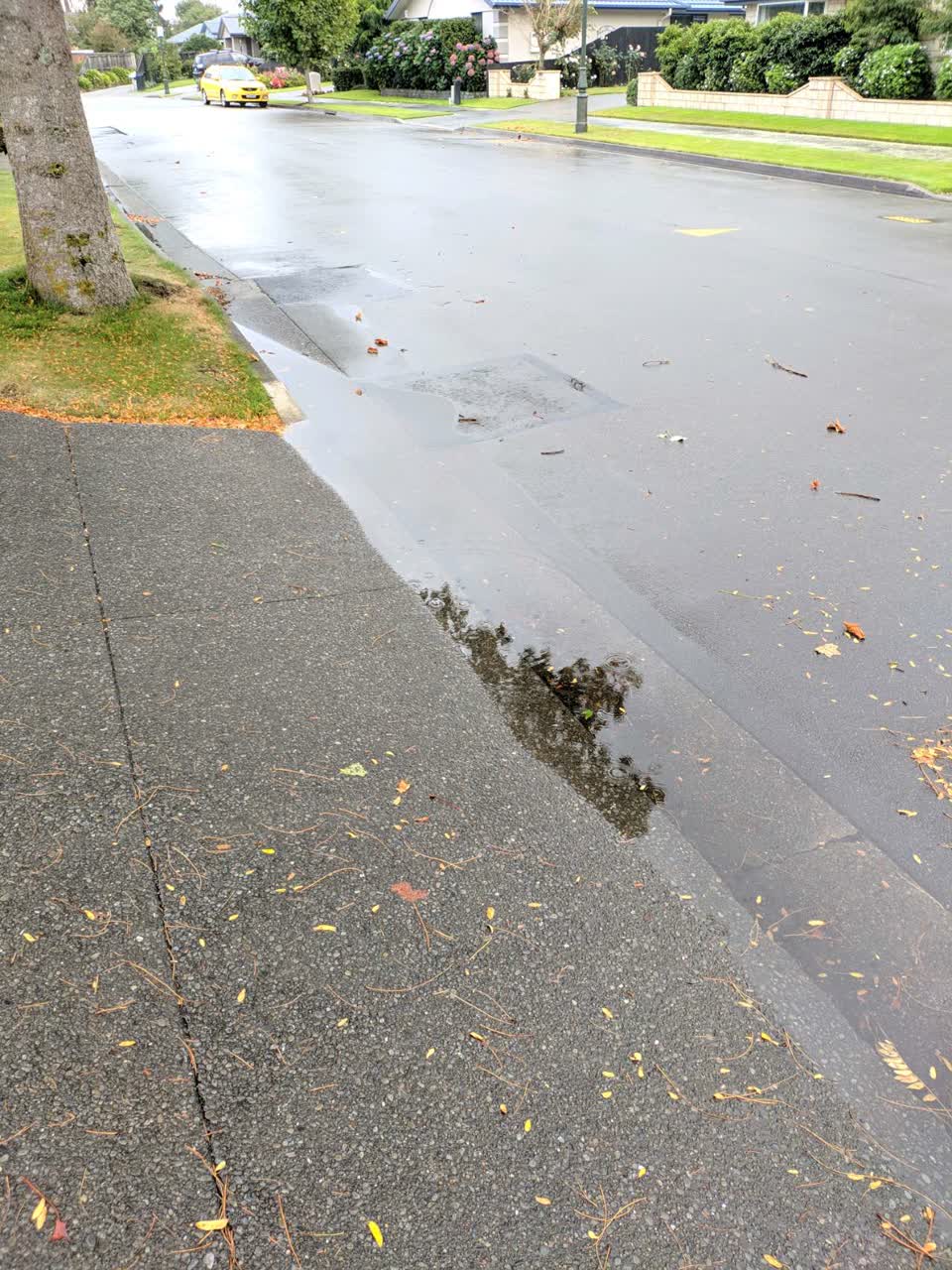 The photograph attached to this wastewater/stormwater report