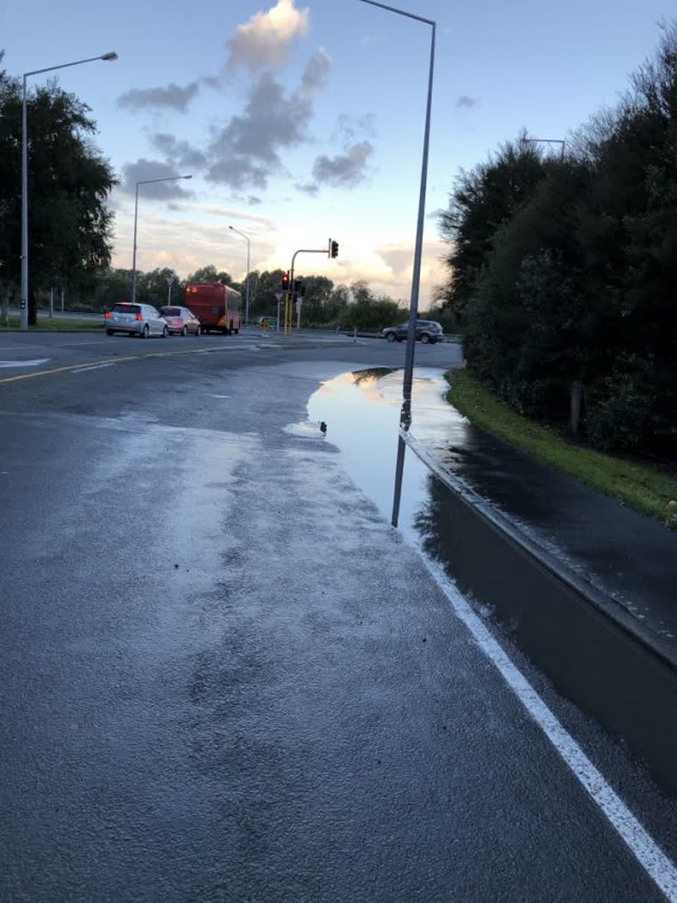 The photograph attached to this flooding report