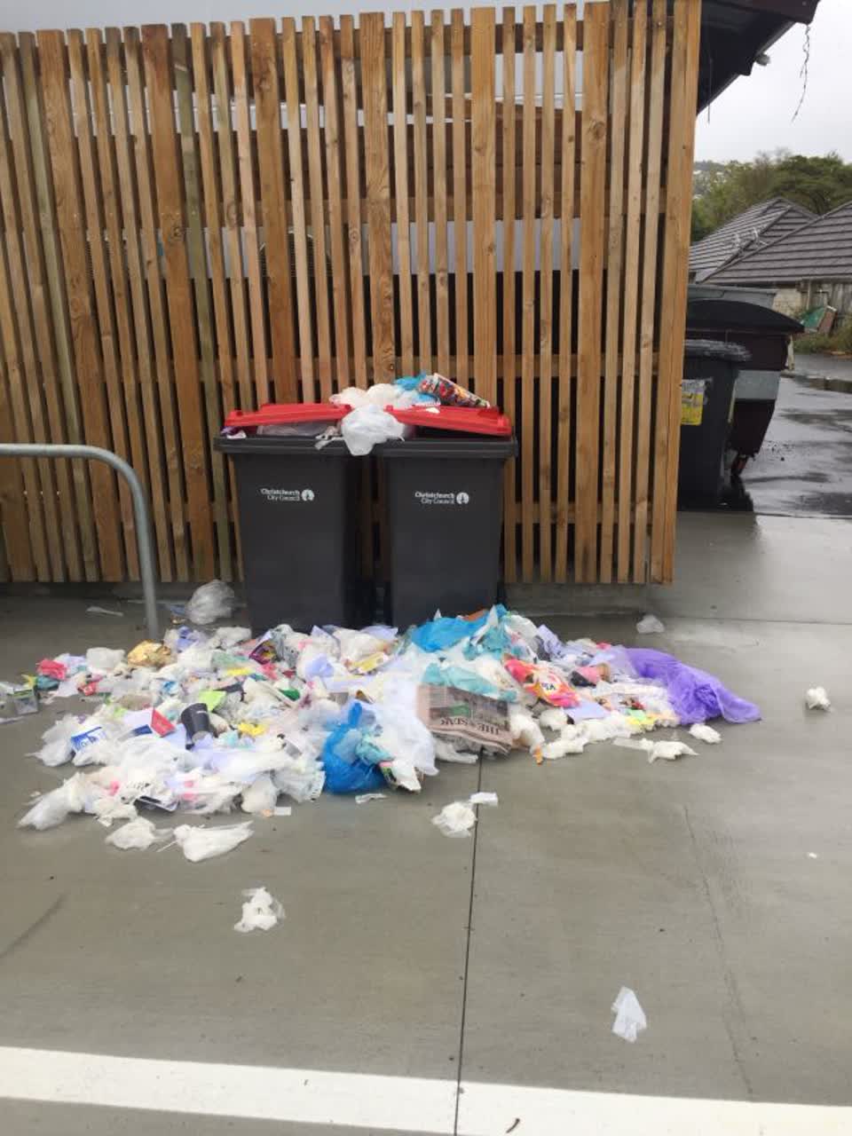The photograph attached to this rubbish/recycling report