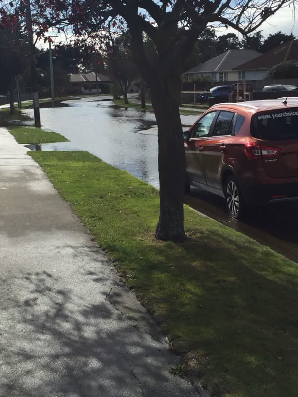 The photograph attached to this flooding report