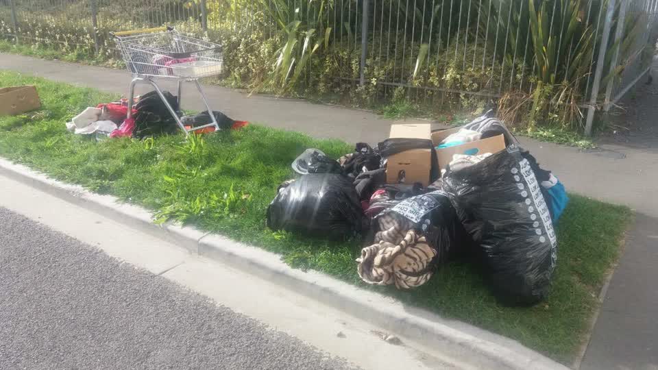 The photograph attached to this rubbish/recycling report