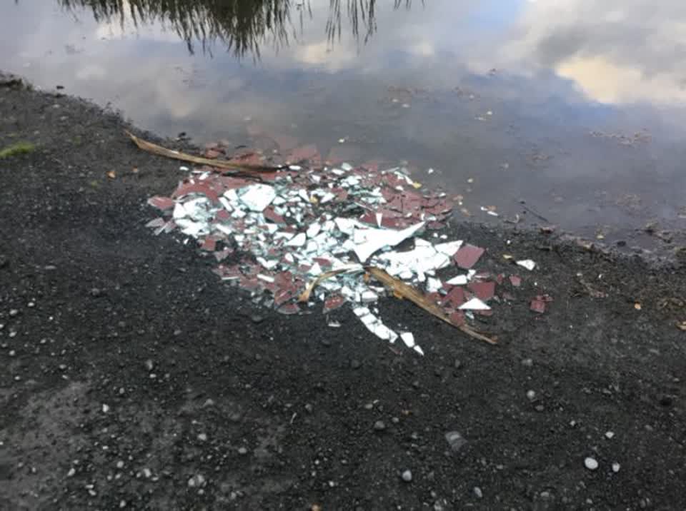 The photograph attached to this rubbish/recycling report