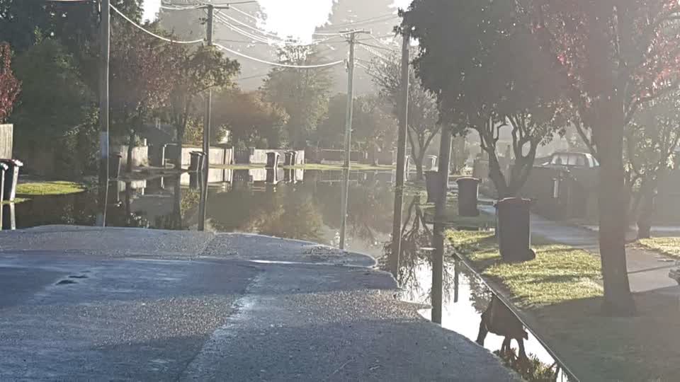 The photograph attached to this flooding report