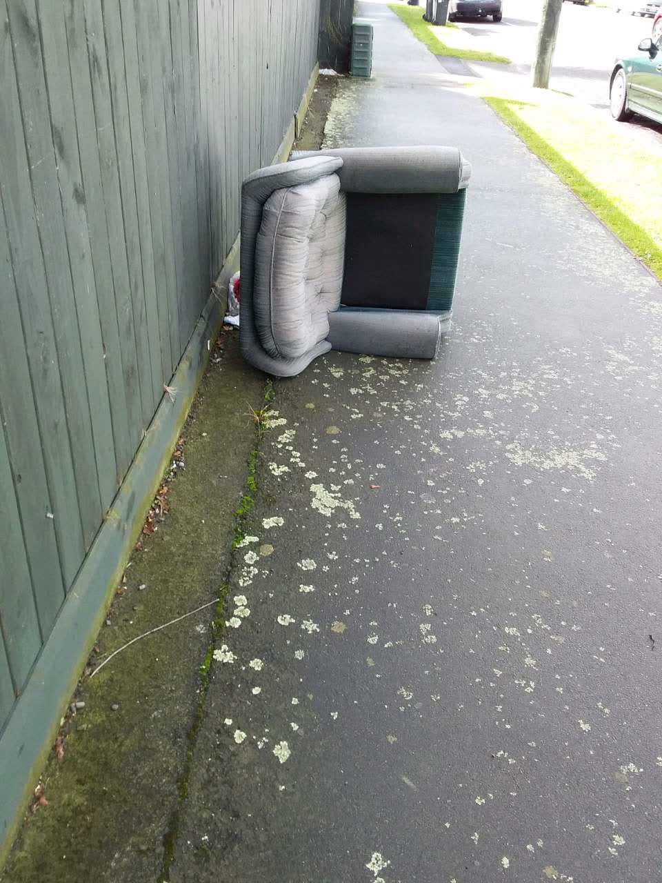 The photograph attached to this rubbish/recycling report