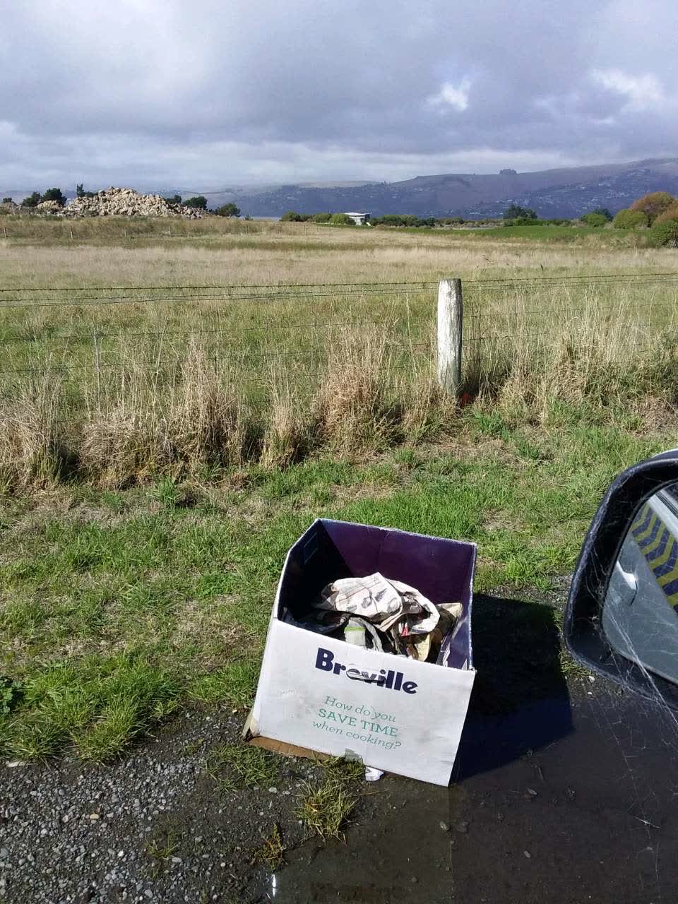 The photograph attached to this rubbish/recycling report