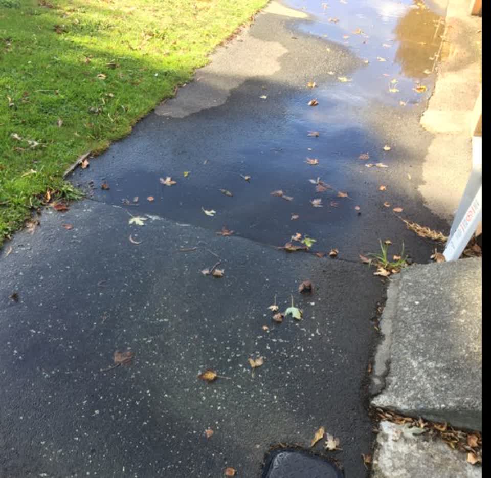 The photograph attached to this wastewater/stormwater report