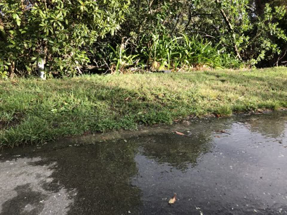 The photograph attached to this flooding report