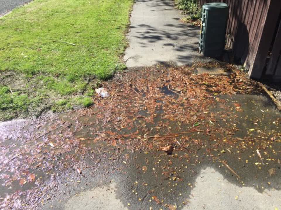 The photograph attached to this wastewater/stormwater report