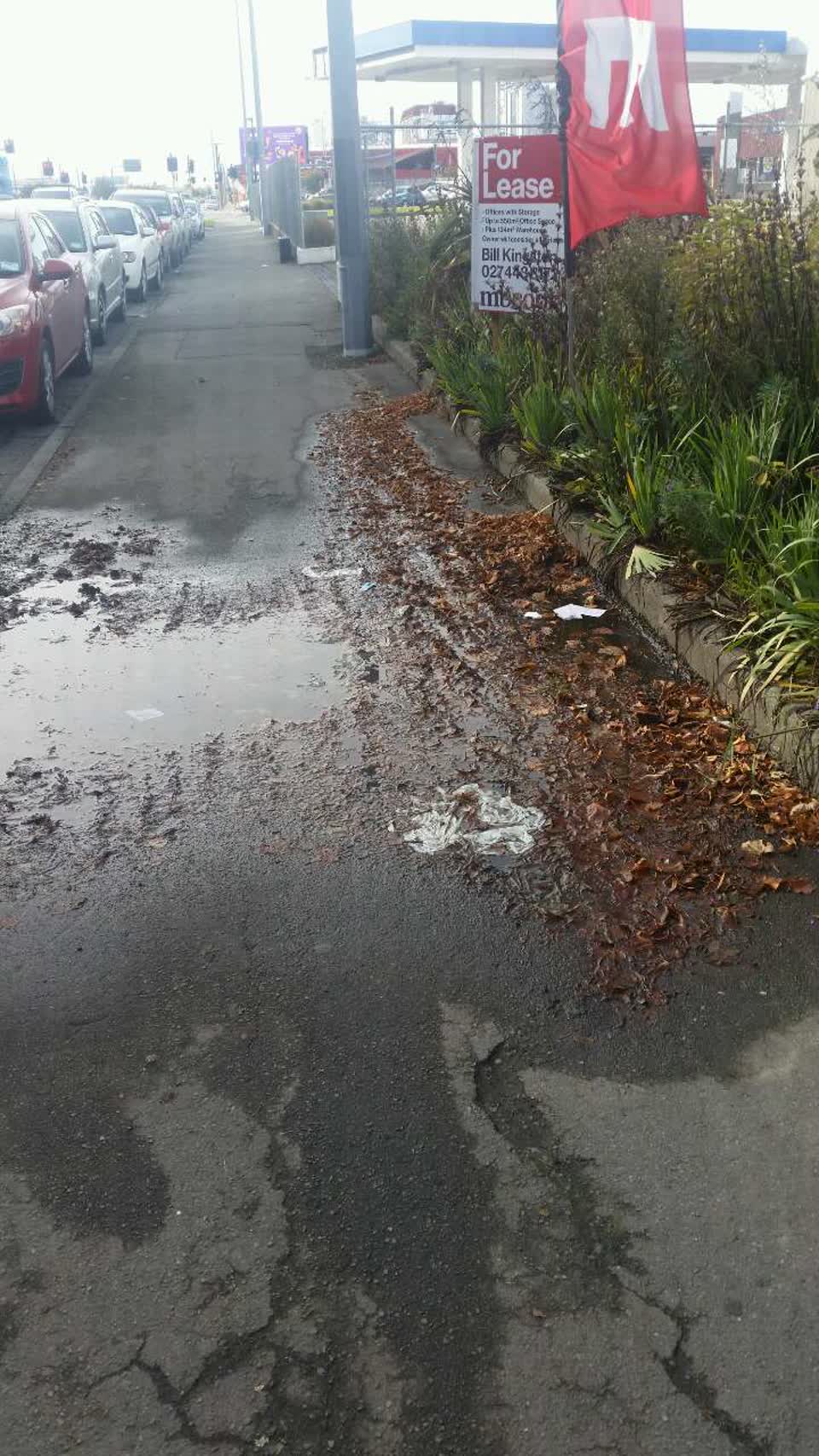The photograph attached to this wastewater/stormwater report