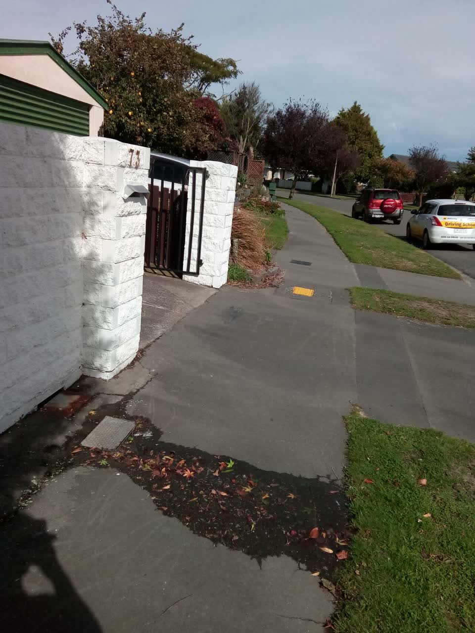 The photograph attached to this wastewater/stormwater report
