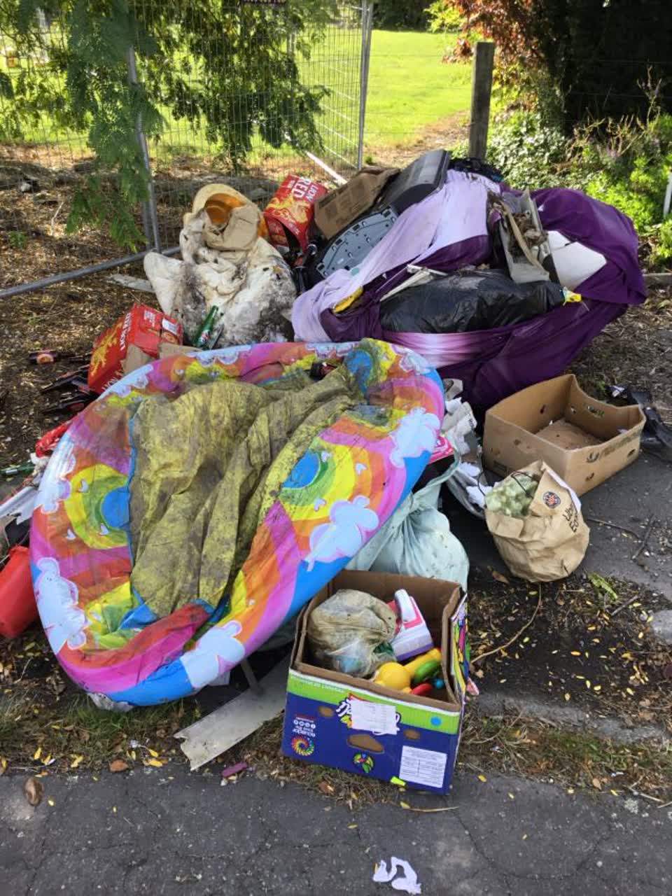 The photograph attached to this rubbish/recycling report