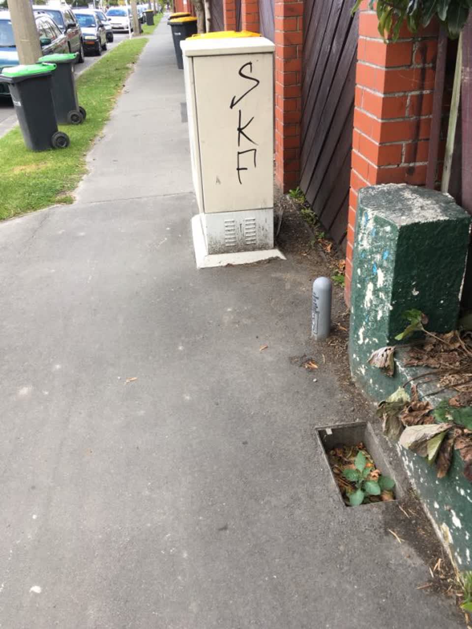 The photograph attached to this roading/streets report