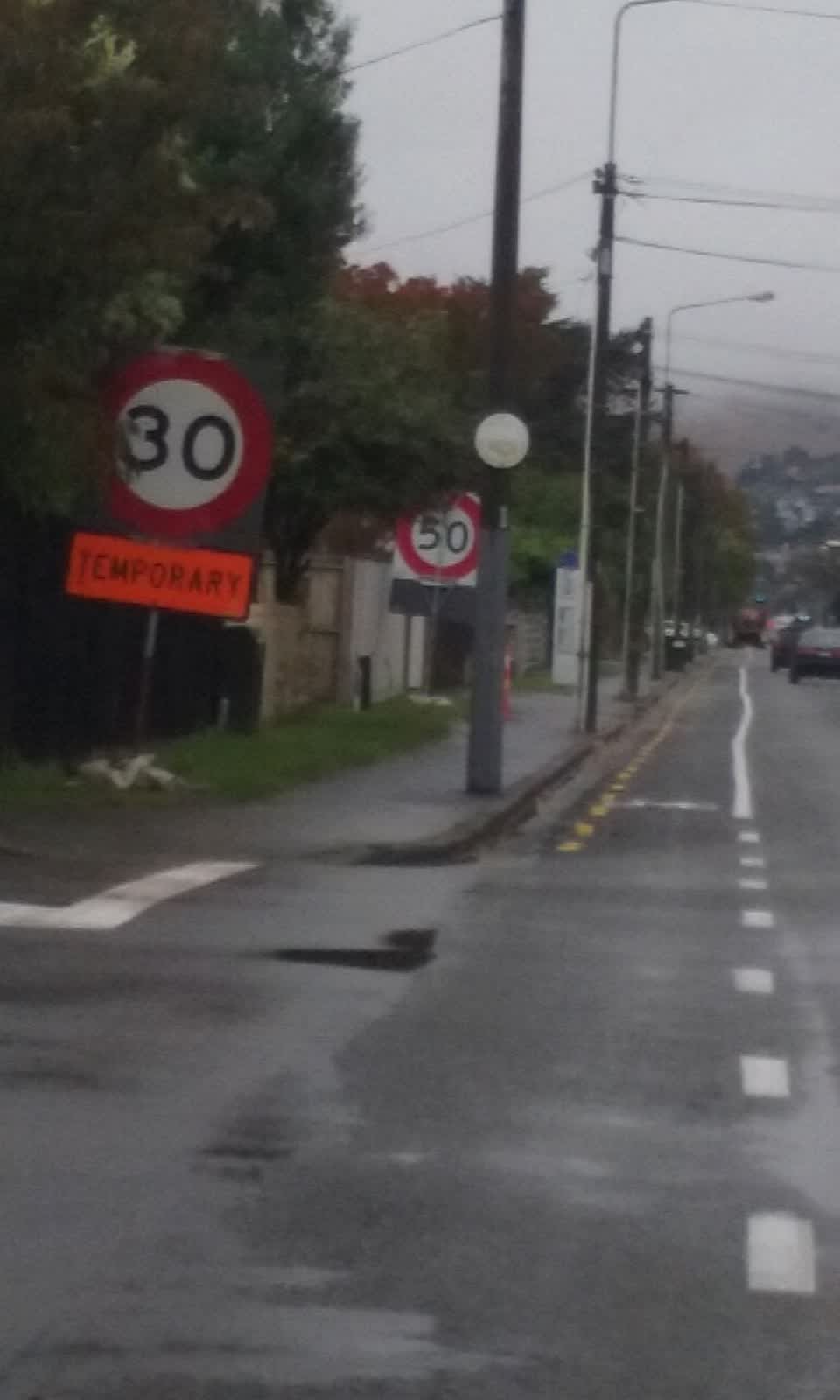 The photograph attached to this roading/streets report