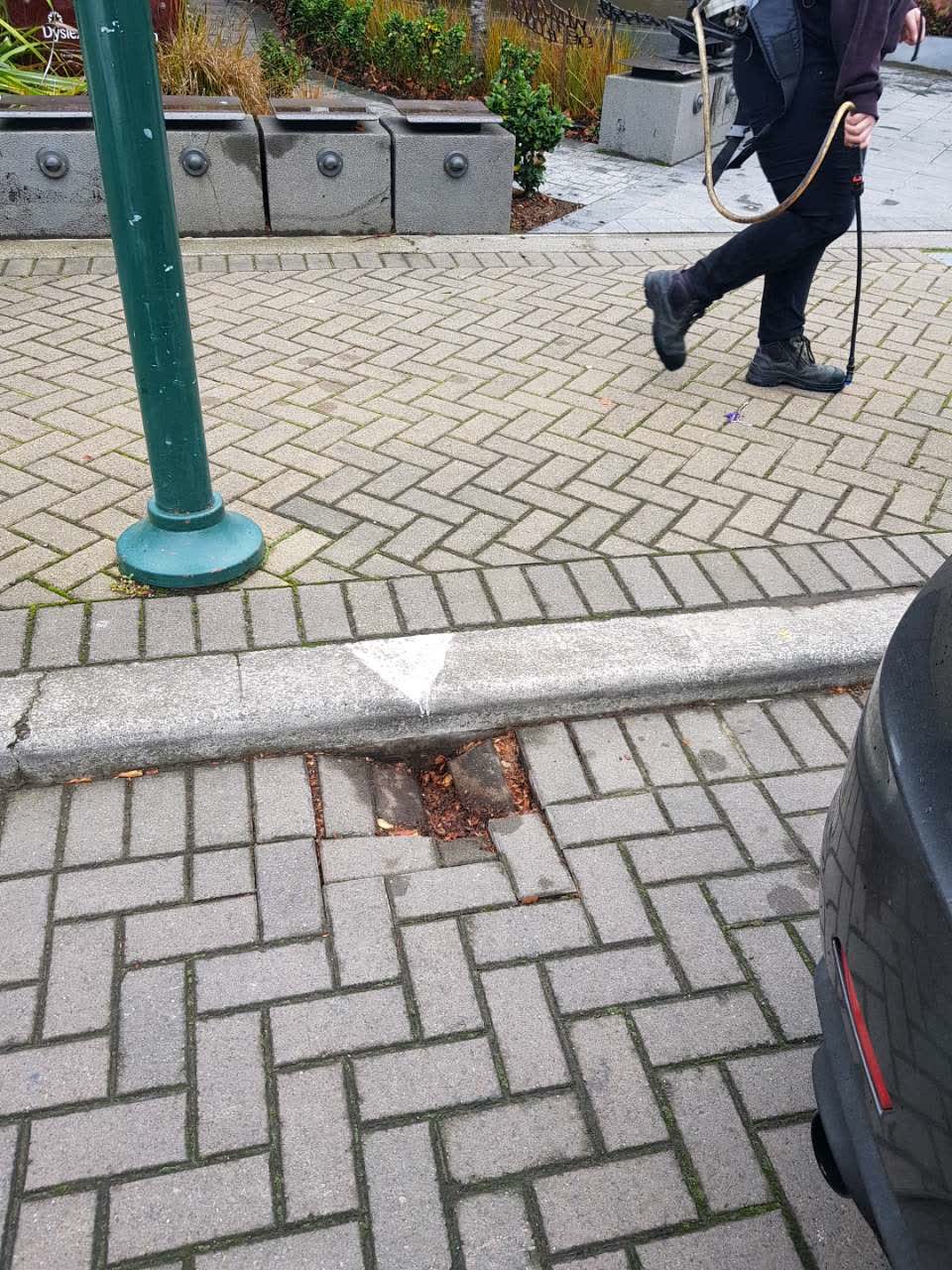 The photograph attached to this roading/streets report