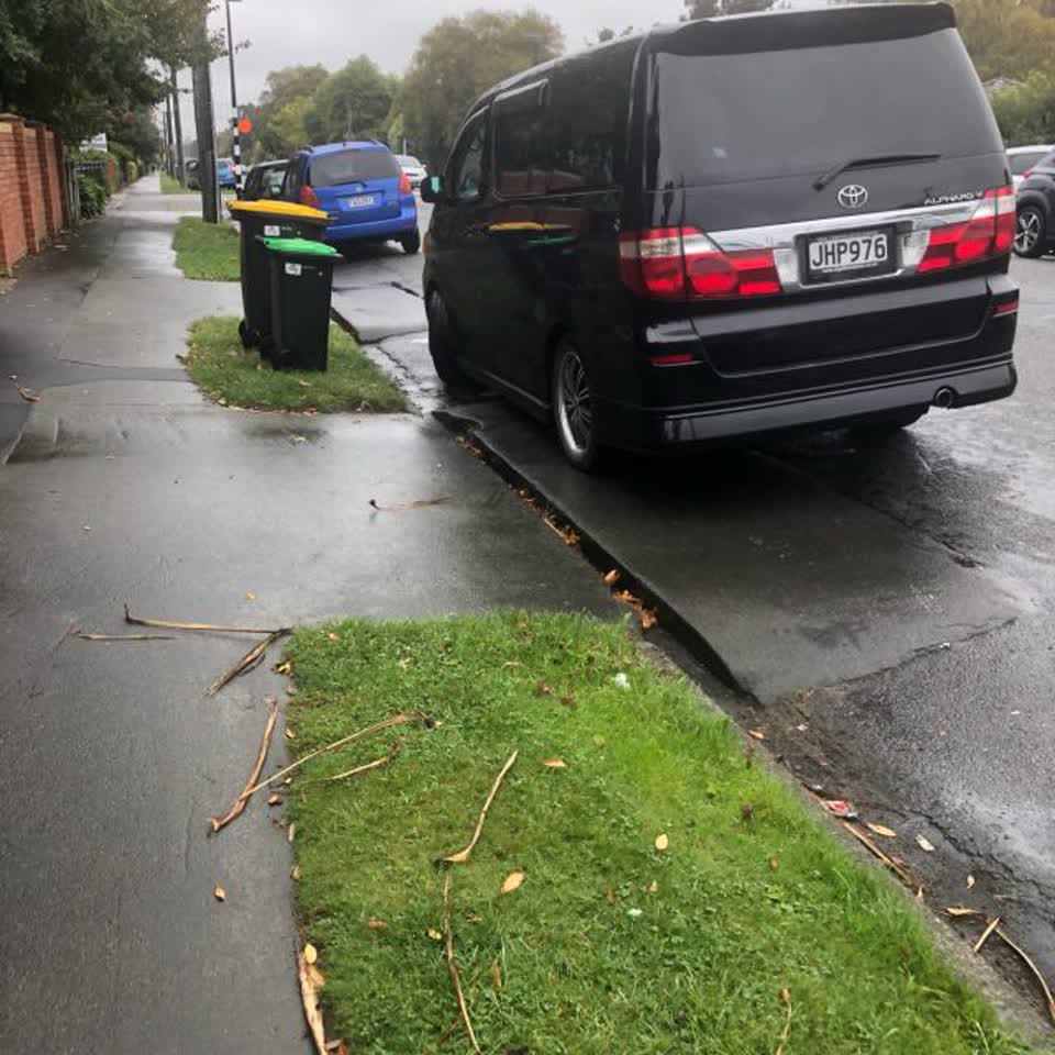 The photograph attached to this roading/streets report