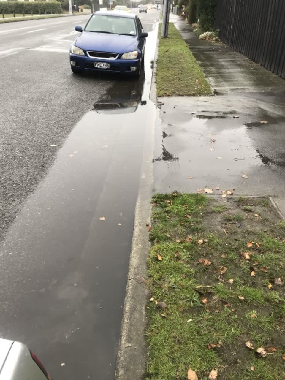 The photograph attached to this wastewater/stormwater report