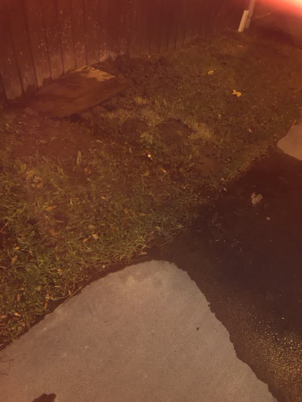 The photograph attached to this wastewater/stormwater report