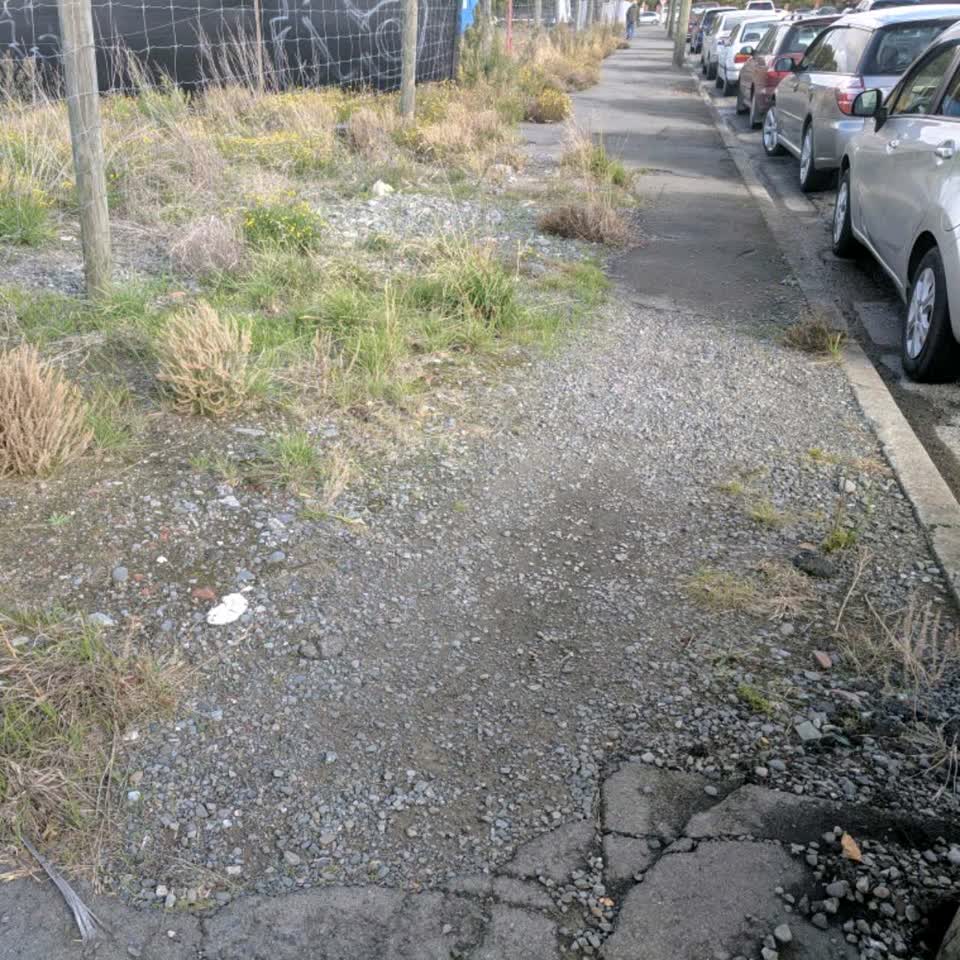The photograph attached to this roading/streets report