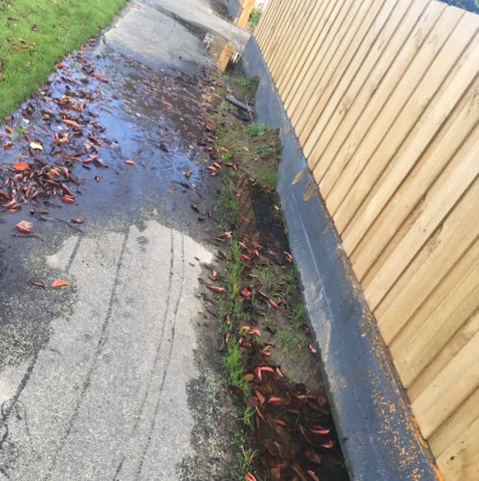 The photograph attached to this wastewater/stormwater report