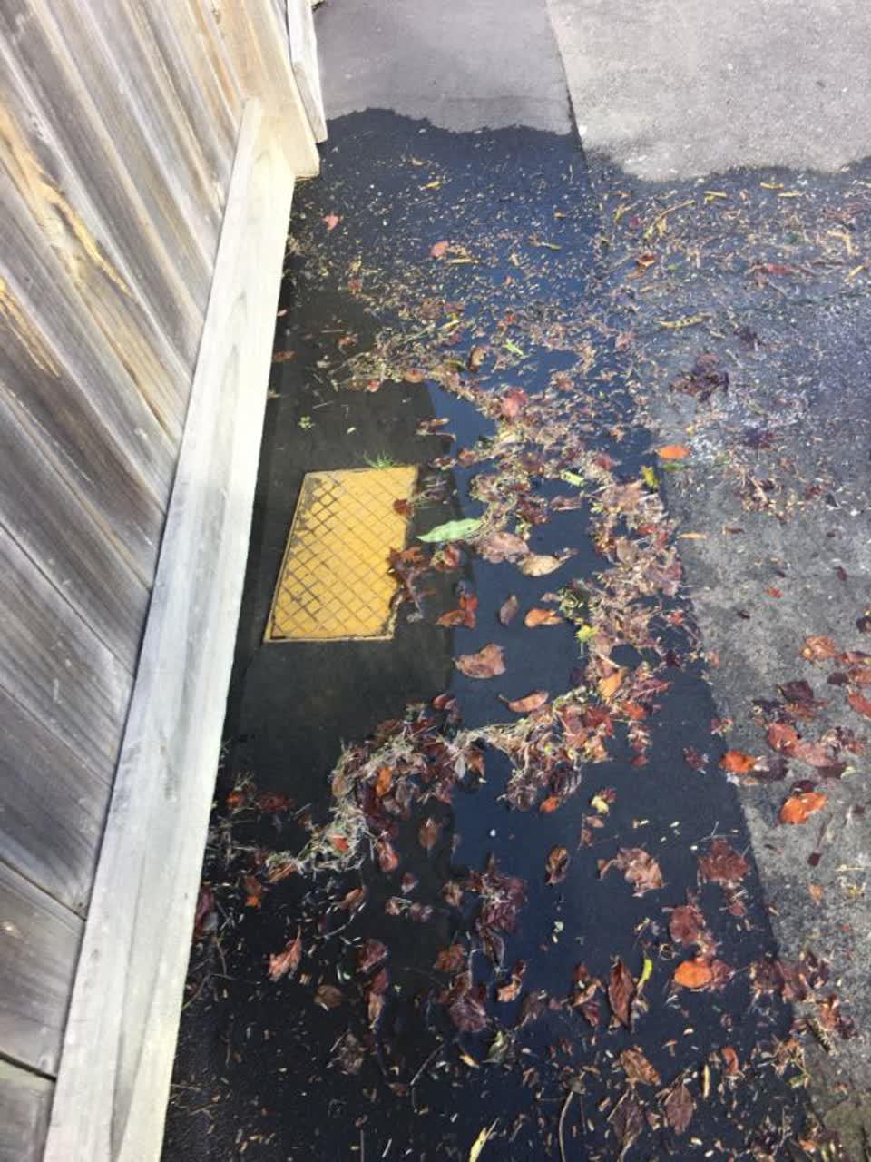 The photograph attached to this flooding report