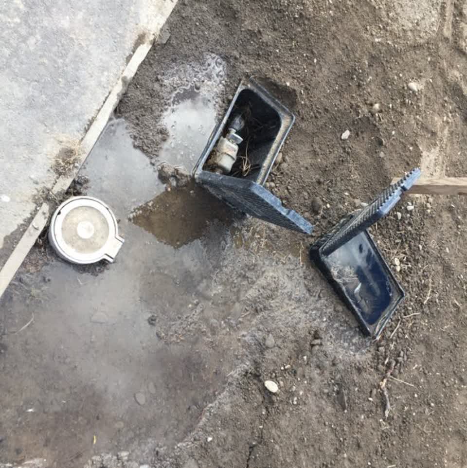 The photograph attached to this wastewater/stormwater report