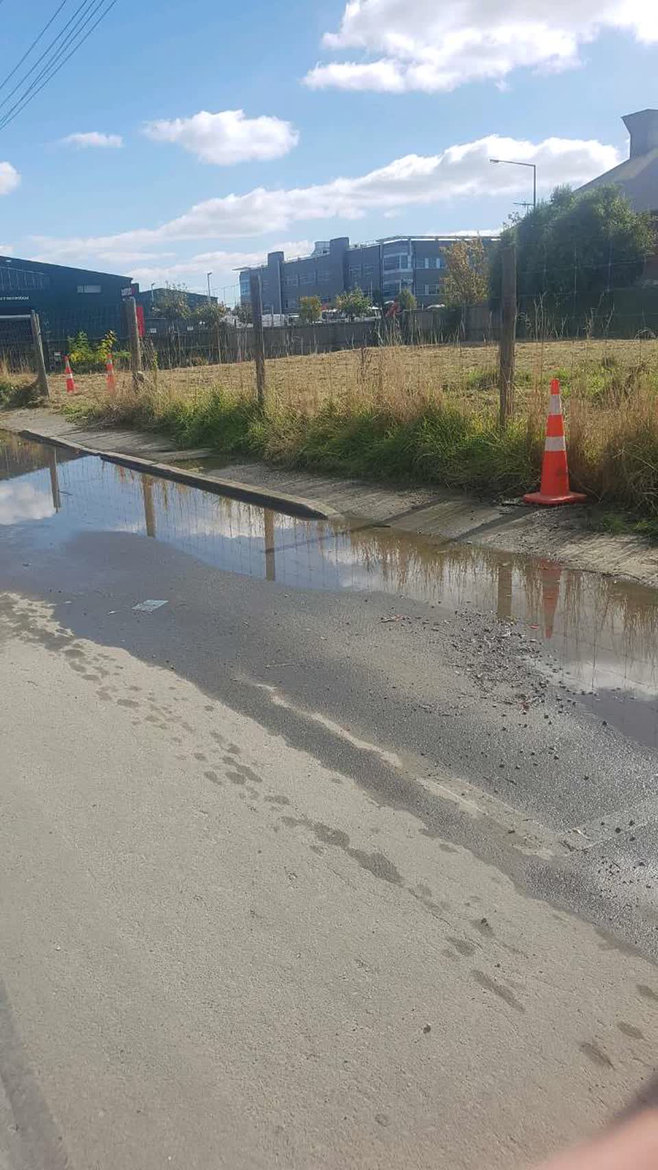 The photograph attached to this flooding report