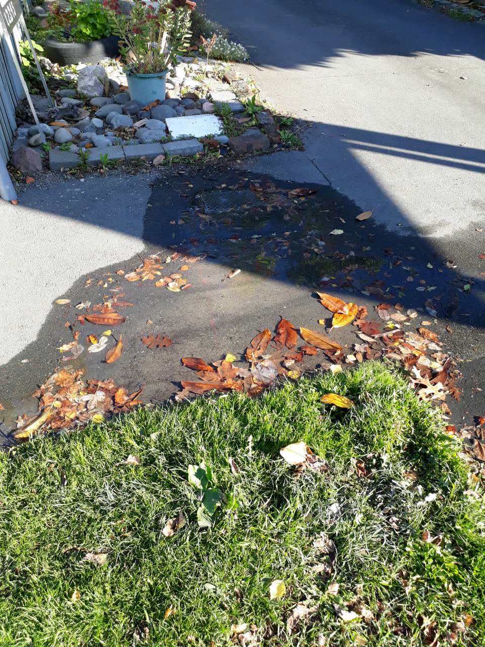 The photograph attached to this wastewater/stormwater report