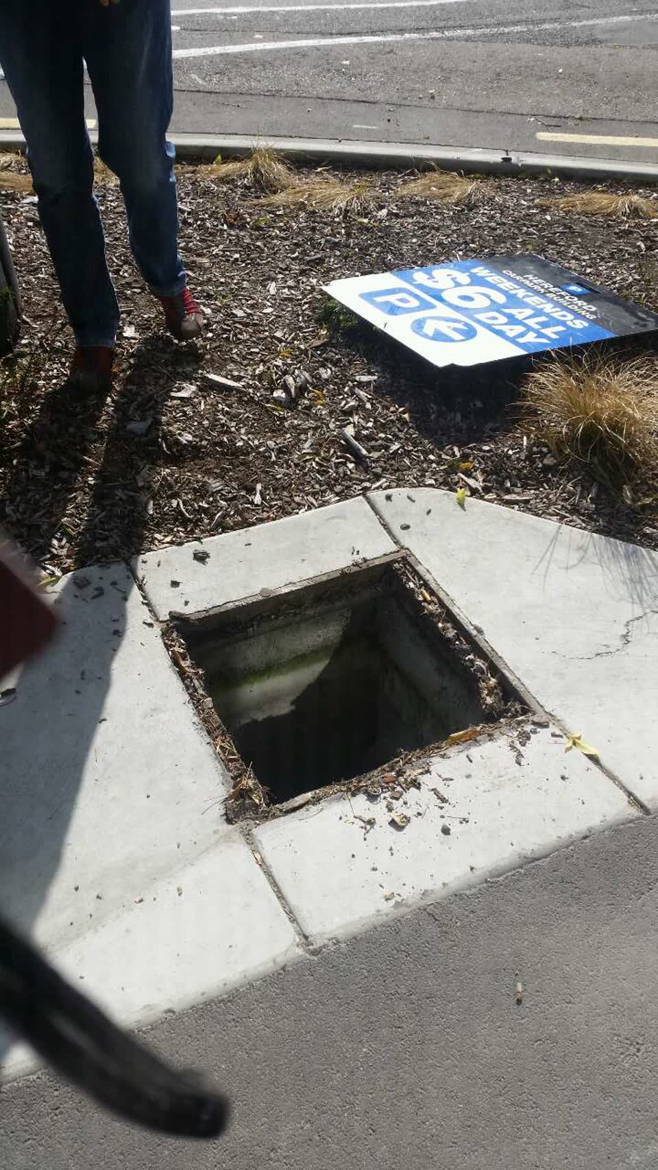 The photograph attached to this roading/streets report