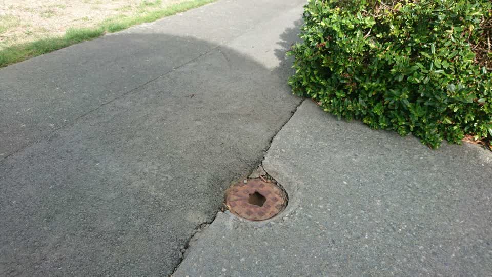 The photograph attached to this roading/streets report