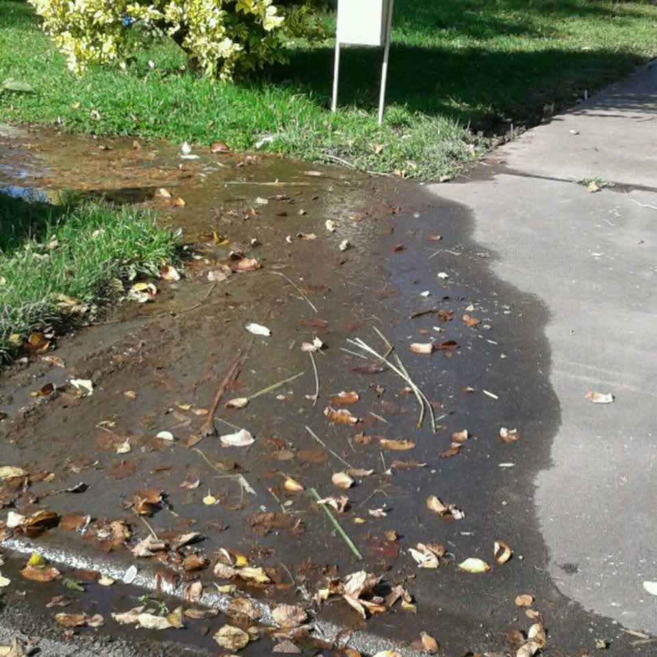 The photograph attached to this flooding report