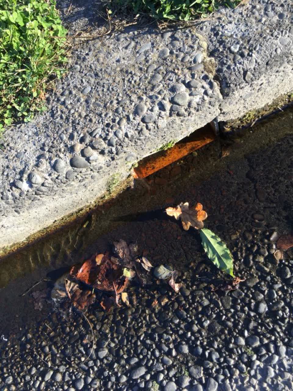 The photograph attached to this roading/streets report