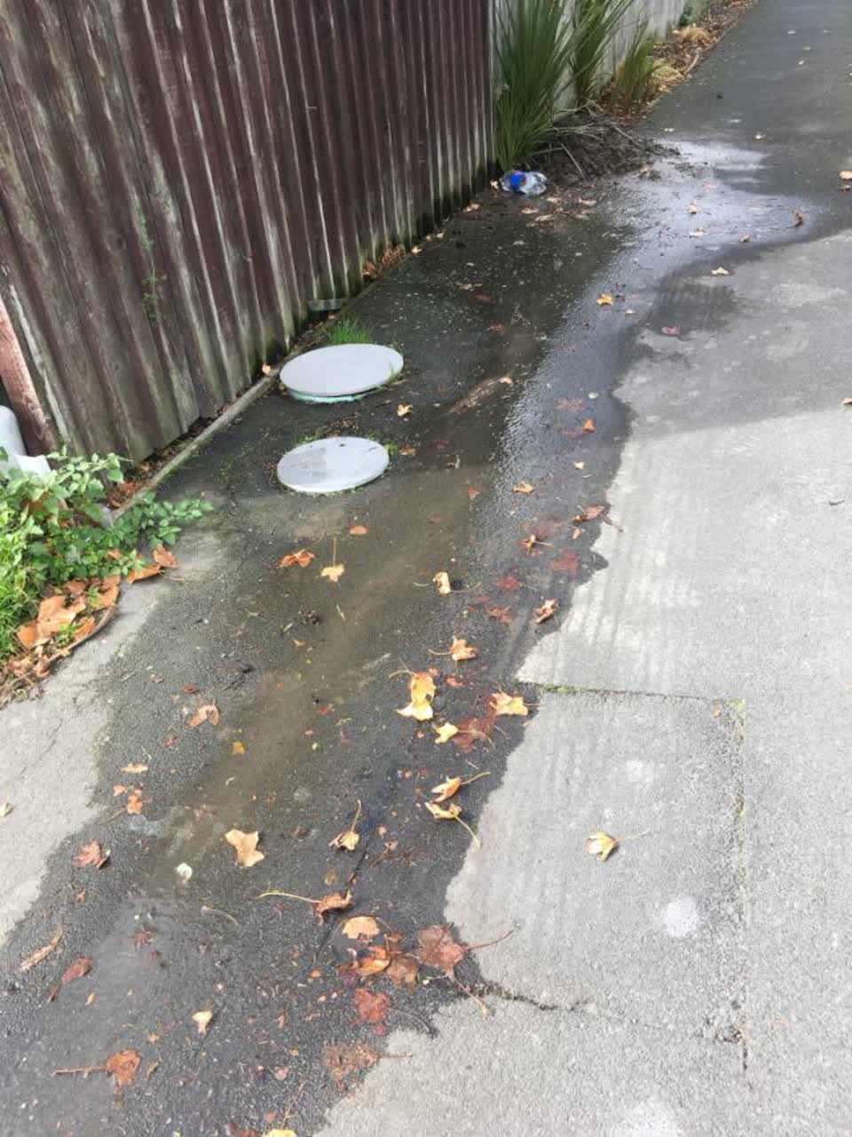 The photograph attached to this roading/streets report