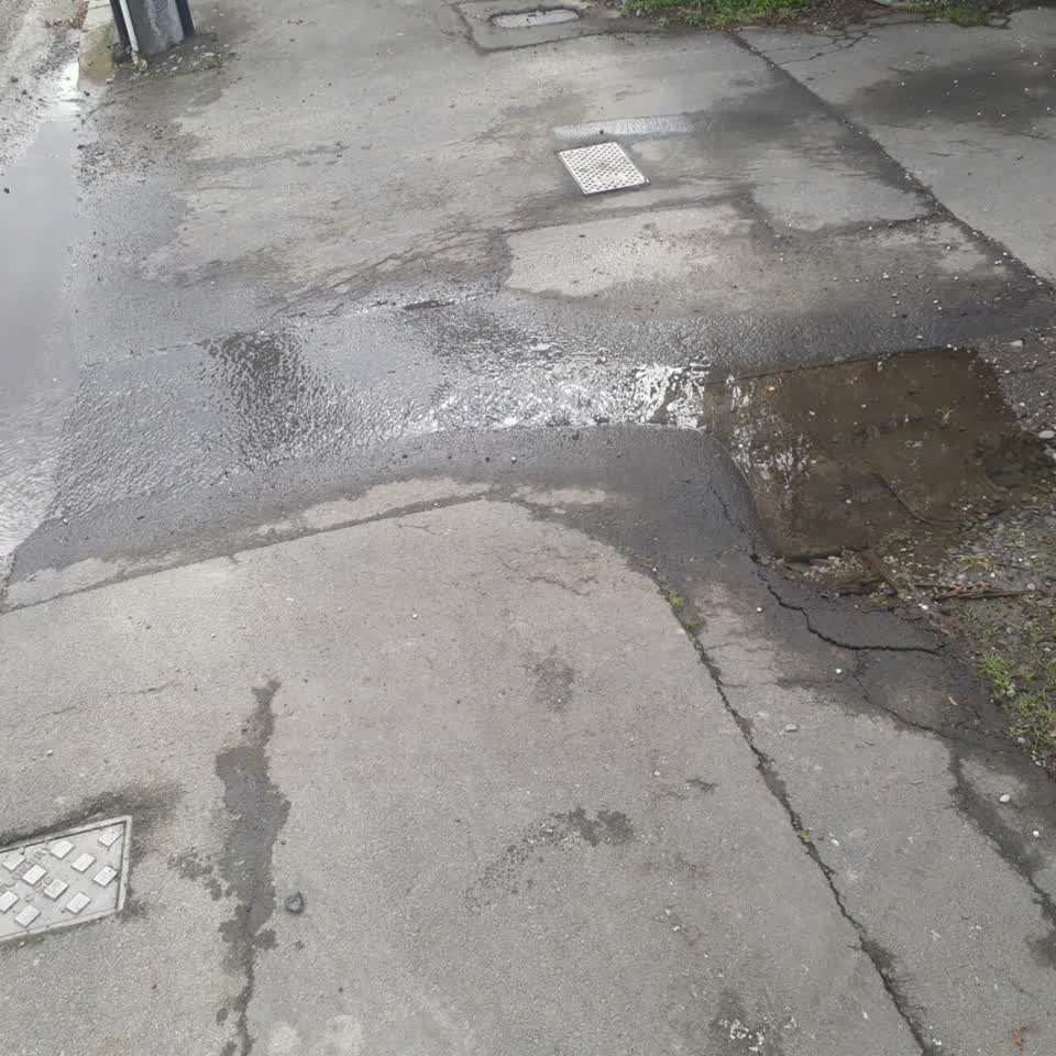 The photograph attached to this flooding report