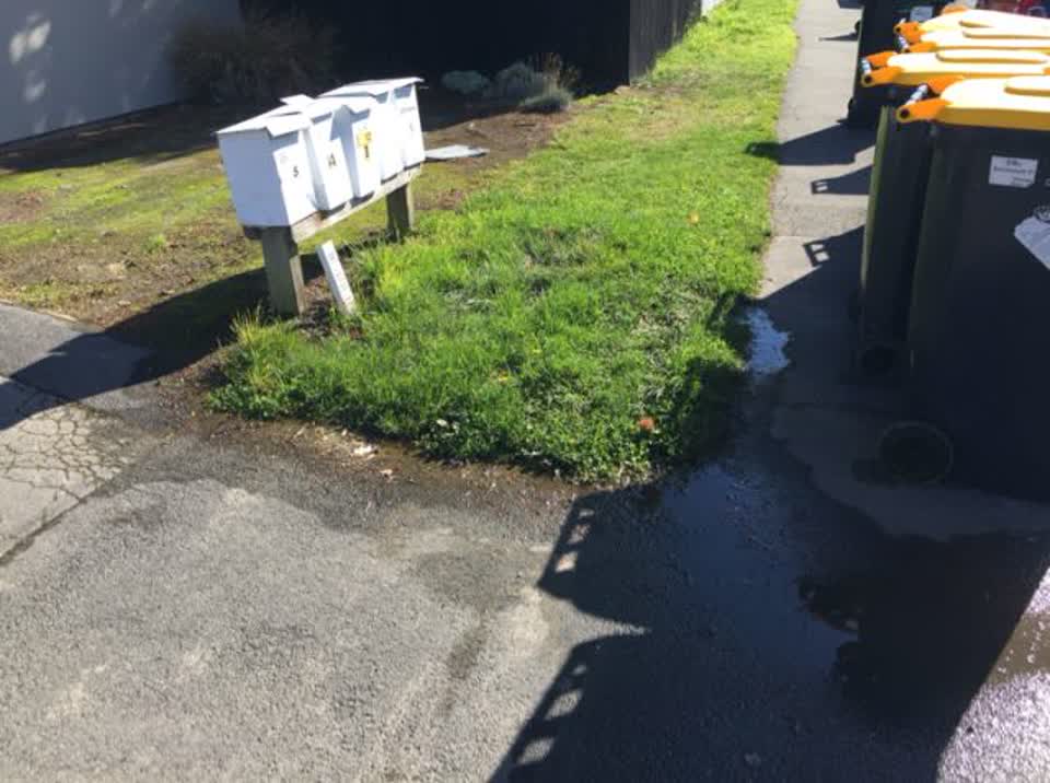 The photograph attached to this water supply report