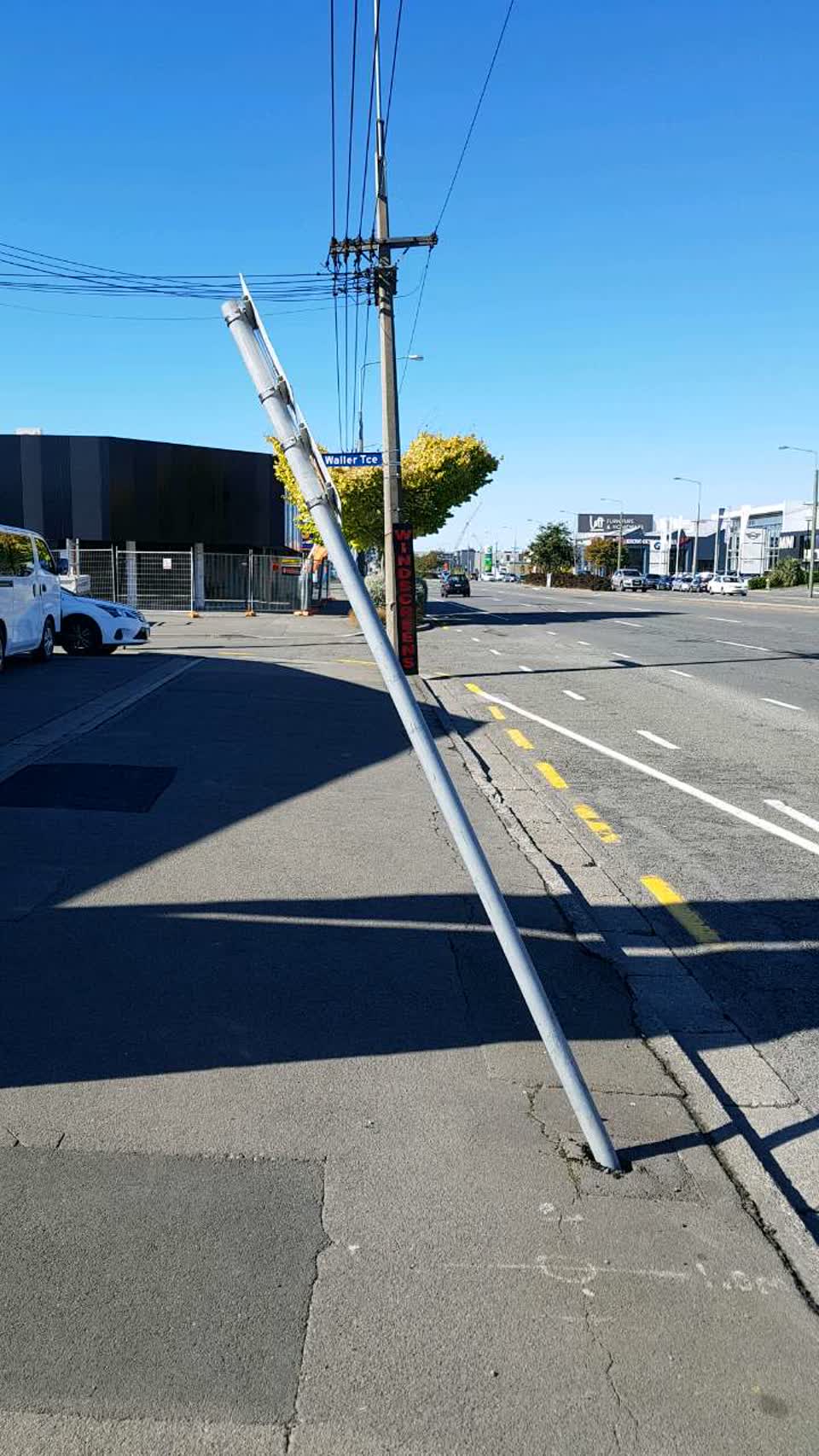 The photograph attached to this roading/streets report
